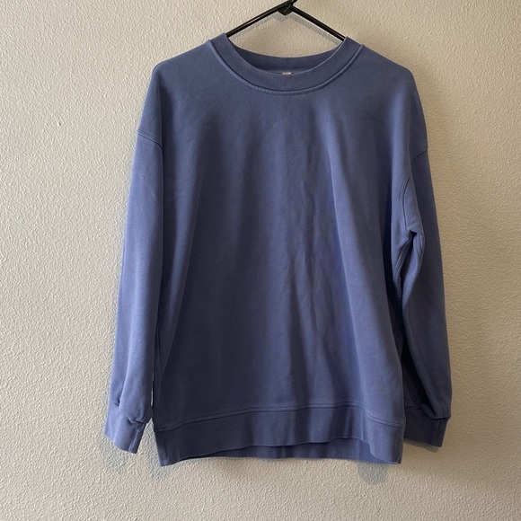 Lululemon Perfectly Oversized Crew- Water Drop - Picture 2 of 5